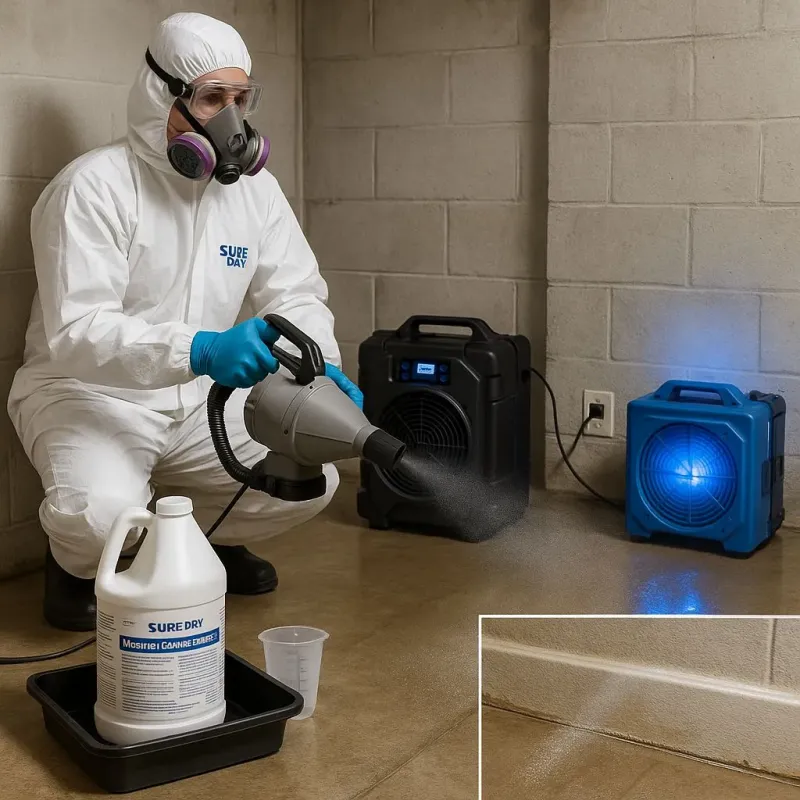 Sanitization and Odor Removal process in Rancho Cordova, CA
